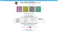 Desktop Screenshot of europrinters.it